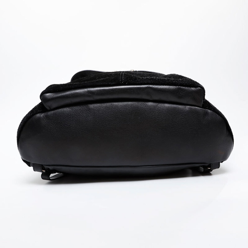 Balenciaga Leather Suede Lock Backpack/Daypack, Black, WS21590 - Picture 7 of 13